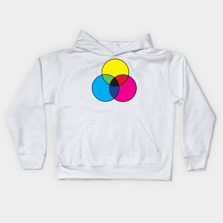 CMYK Color Diagram Kids Hoodie